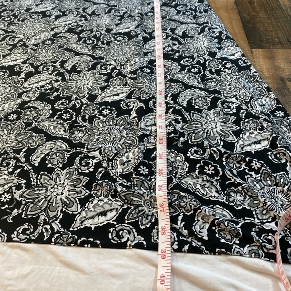 Calvin Klein Stylish Black & White Paisley Print Women's Dress Size XL - Picture 8 of 12